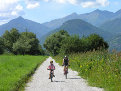 in bicicletta al pian di spagna