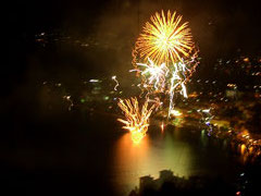 spettacolo fuochi artificiali a Gravedona