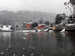inverno sul lago di como